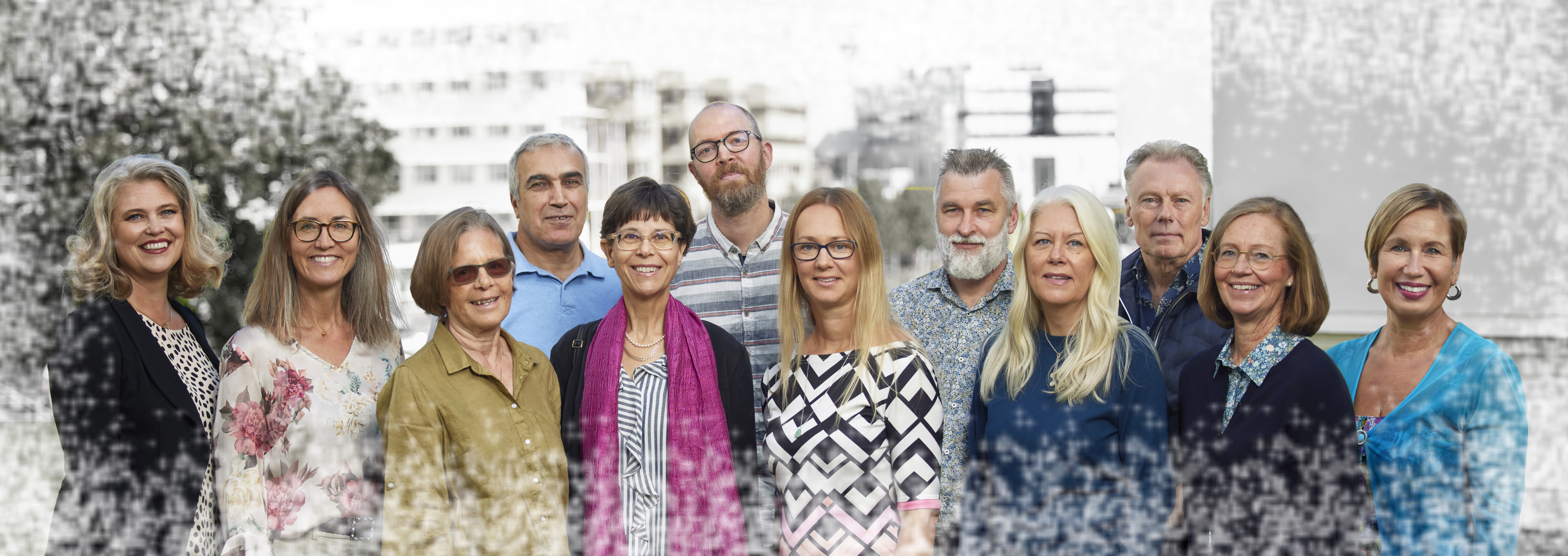 Fr v. Ingela Bergmo Prvulovic, Cecilia Bjursell, Ann-Kristin Boström, Vezir Aktas, Helene Ahl, Joel Hedegaard, Sara Bref, Martin Hugo, Carin Falkner, Anders Dybelius, Ann Ludvigsson & Lene Foss.