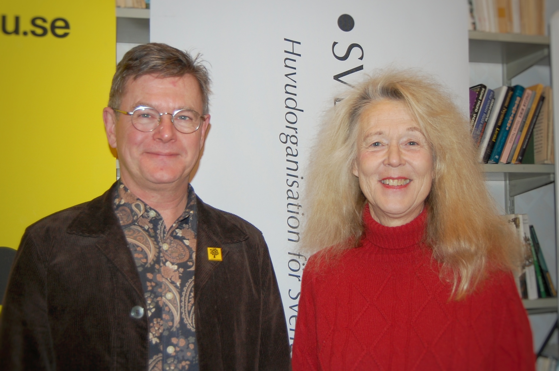Peter Aronsson, Linnéuniversitetet, och Grethe Rottböll, Sveriges Författarförbund 
