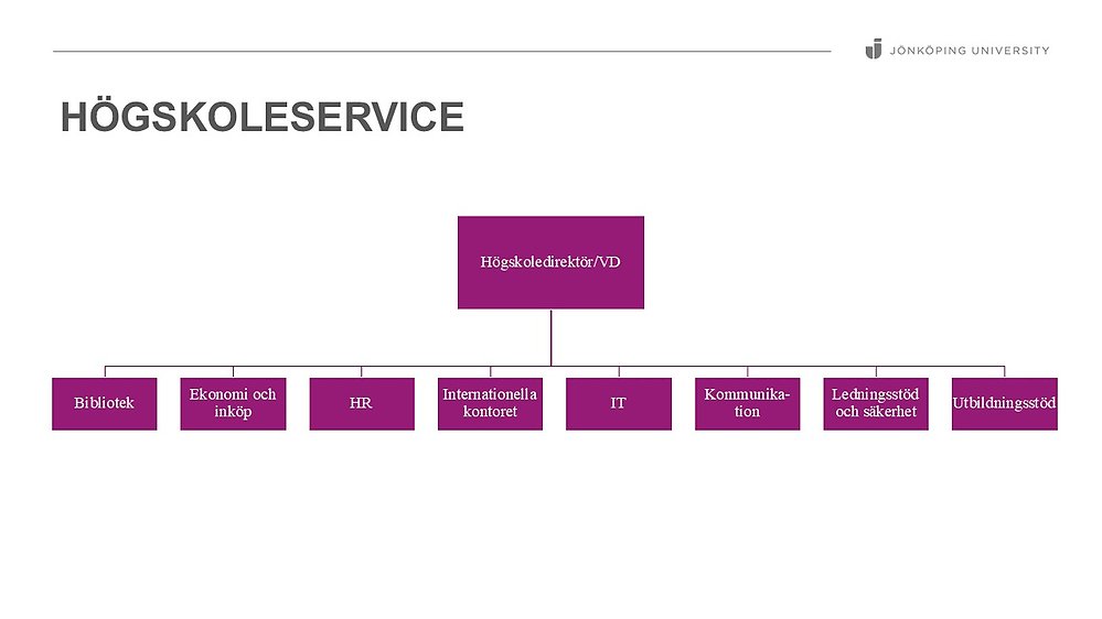 Organisationsskiss Högskoleservice